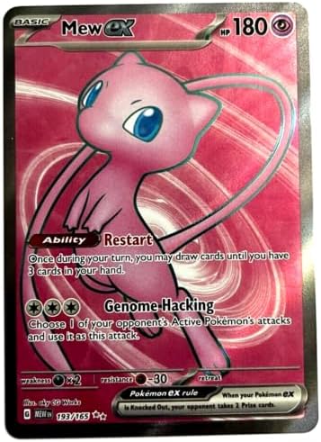 Pokemon - Mew ex 193/165 - Pokemon 151 - Full Art Ultra Rare - Single Card