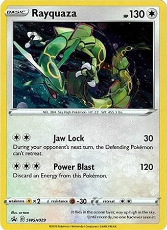Pokémon - Rayquaza - SWSH029 - Holo Promo - Collectible Card - 1 Piece