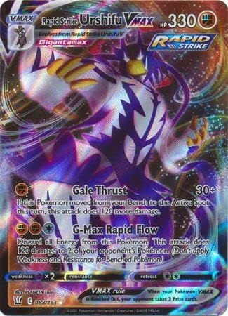 Pokemon Rapid Strike Urshifu VMAX - 88/163 - Ultra Rare Sword & Shield: Battle Styles Singles