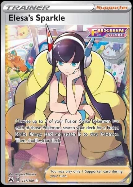 Pokemon - Elsa's Sparkle 147/159 - Crown Zenith - Ultra Rare Card - Full Art