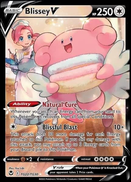 Blissey V TG22/TG30- Silver Tempest - Trainer Gallery - Pokemon Ultra Rare Card