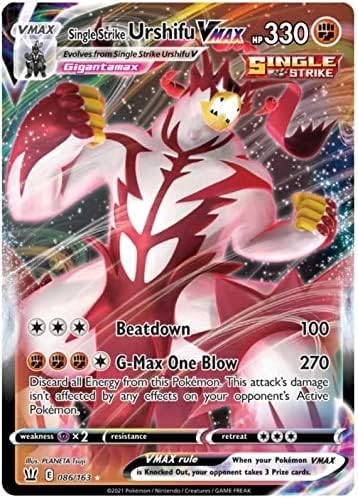 Pokemon Single Strike Urshifu VMAX 086/163 Ultra Rare Card (Battle Styles)