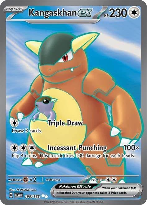 Pokemon - Kangaskhan ex 190/165 - Pokemon 151 - Full Art Ultra Rare - Single Card
