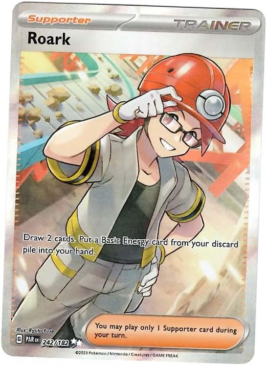 Pokemon - Roark 242/182 - Paradox Rift - Full Art - Ultra Rare - Single Card