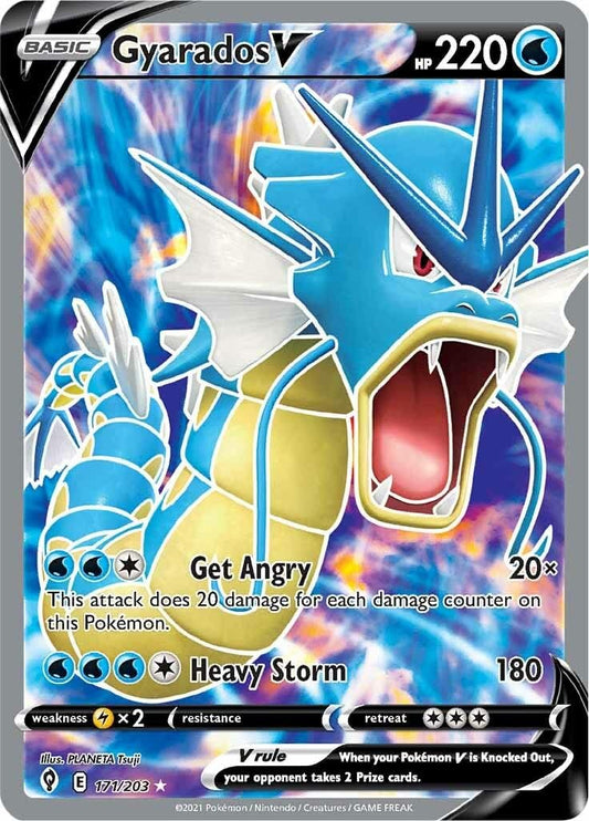 Gyarados V - 171/203 - Ultra Rare (Full Art) - Sword & Shield - Evolving Skies