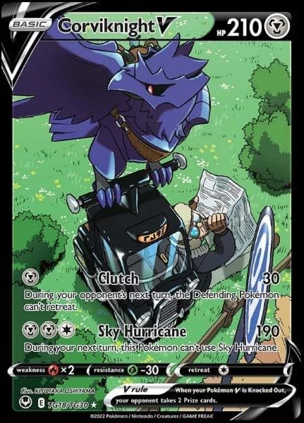 Corviknight V TG18/TG30- Silver Tempest - Trainer Gallery - Pokemon Ultra Rare Card