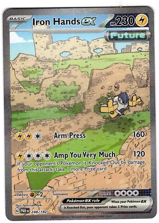 Pokemon - Iron Hands ex 248/182 - Paradox Rift - Special Illustration Rare - Single Card