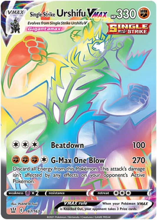 Single Strike Urshifu VMAX - 167/163 - Secret Rare - Sword & Shield - Battle Styles