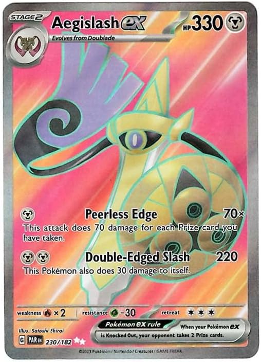 Pokemon - Aegislash ex 230/182 - Paradox Rift - Full Art - Ultra Rare - Single Card