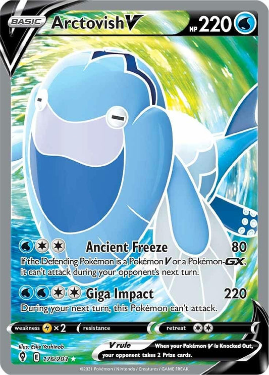 Arctovish V - 176/203 - Ultra Rare (Full Art) - Sword & Shield - Evolving Skies