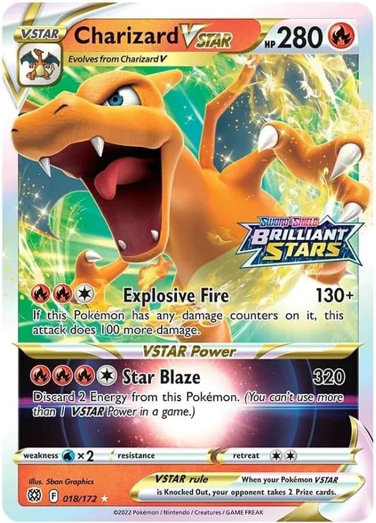 Pokémon Brilliant Stars 018/172 Charizard VSTAR JUMBO Oversize Collectible Card