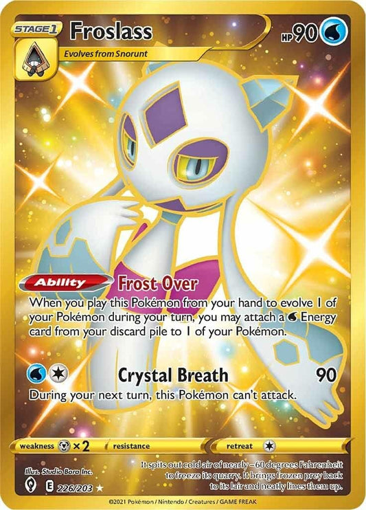 Pokémon - Froslass - 226/203 - Secret Rare - Sword & Shield - Evolving Skies - Collectible Card - 1