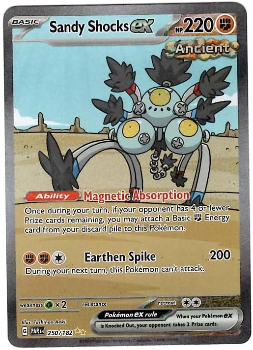 Pokemon - Sandy Shocks ex 250/182 - Paradox Rift - Special Illustration Rare - Single Card
