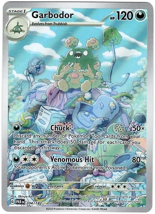 Pokemon - Garbodor 204/182 - Paradox Rift - Illustration Rare - Single Card