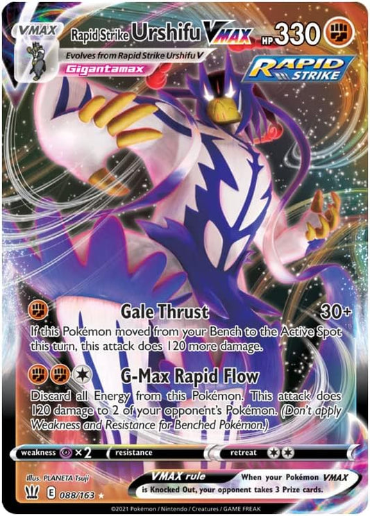 Pokémon Rapid Strike Urshifu VMAX - 088/163 - Ultra Rare - Sword & Shield - Battle Styles - Card - 1