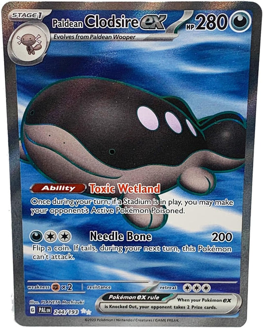 Pokemon - Paldean Clodsire ex 244/193 - Paldea Evolved - Full Art Ultra Rare Card