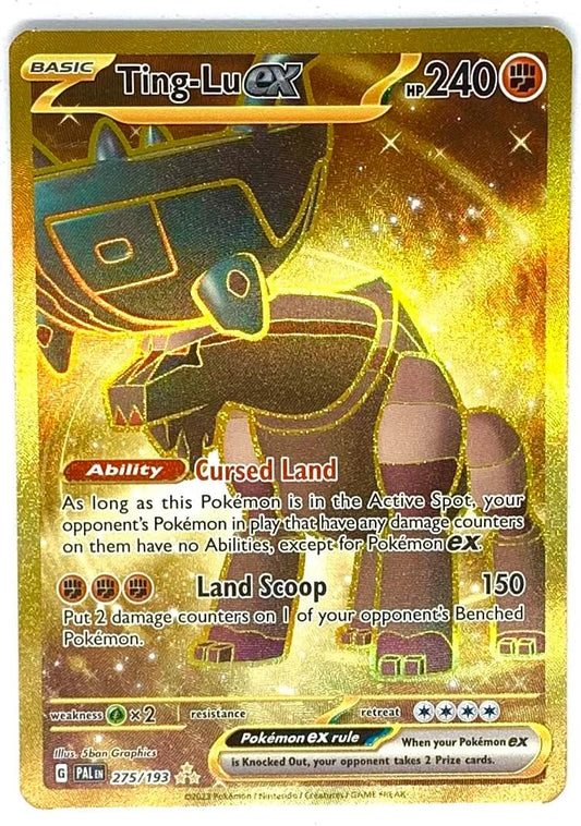 Pokemon - Ting Lu ex 275/193 - Paldea Evolved - Gold Secret Rare Card