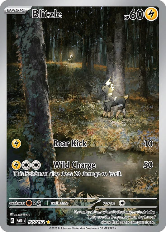 Pokemon - Blitzle 195/182 - Paradox Rift - Illustration Rare - Single Card