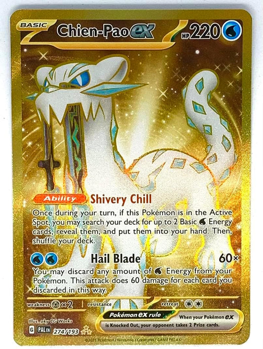 Pokémon Pokemon - Chien Pao ex 274/193 - Paldea Evolved - Gold Secret Rare Card