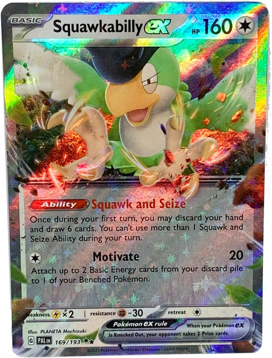 Pokemon - Squawkabilly ex 169/193 - Paldea Evolved Double Rare