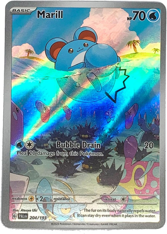 Pokémon Pokemon - Marill 204/193 - Paldea Evolved - Illustration Rare - Alternate Art Card