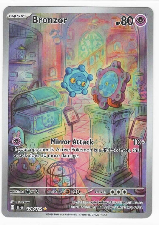 Pokemon – Bronzor 170/162 - Temporal Forces – Illustration Rare – Holo Foil Card