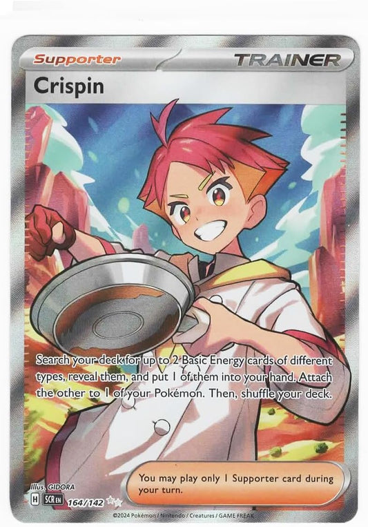 Pokemon - Crispin 164/142 - Stellar Crown - Full Art Foil Ultra Rare Card