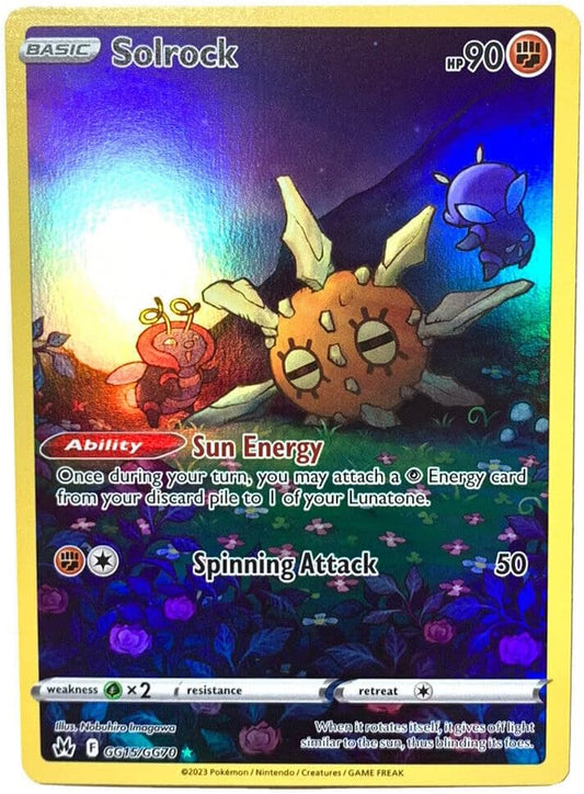 Pokemon - Solrock GG15/GG70 - Crown Zenith - Galarian Gallery - Holo Rare Card