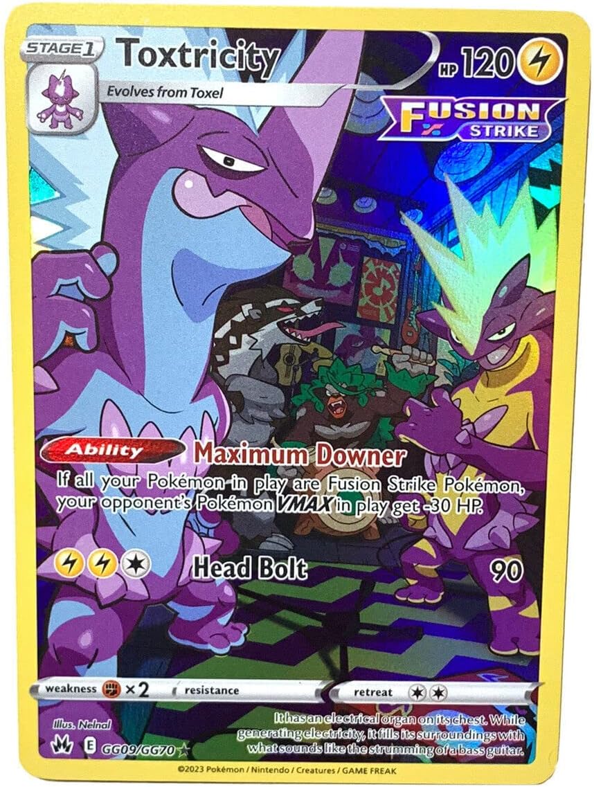 Pokemon - Toxtricity GG09/GG70 - Crown Zenith - Galarian Gallery - Holo Rare Card