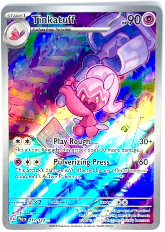 Pokemon - Tinkatuff 217/193 - Paldea Evolved - Illustration Rare - Alternate Art Card