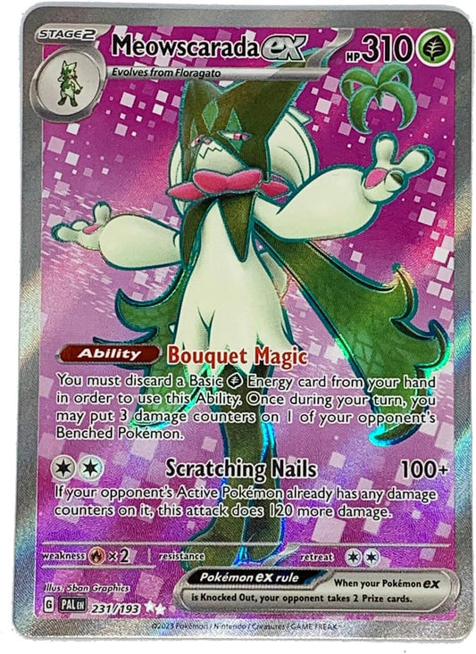 Pokémon Pokemon - Meowscarada ex 231/193 - Paldea Evolved - Full Art Ultra Rare Card