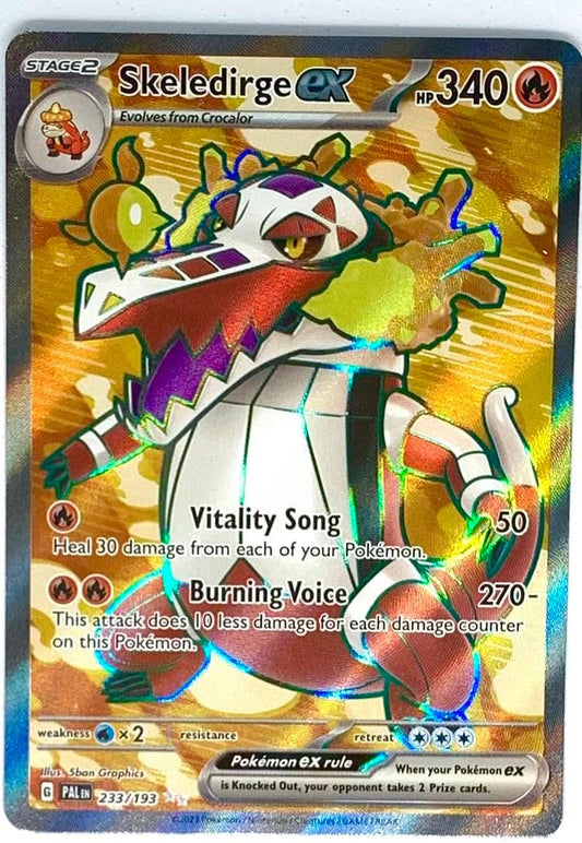 Pokemon - Skeledirge ex 233/193 - Paldea Evolved - Full Art Ultra Rare Card
