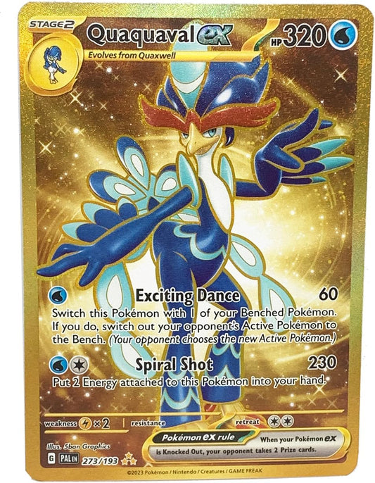 Pokemon - Quaquaval ex 273/193 - Paldea Evolved - Gold Secret Rare Card