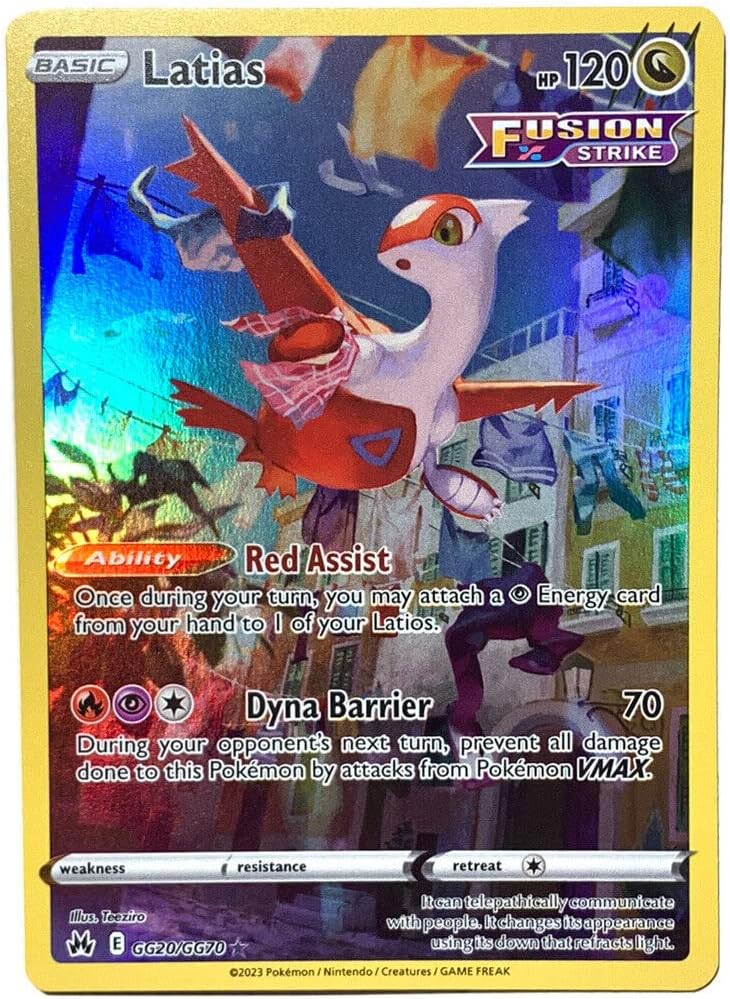 Pokemon - Latias GG20/GG70 - Crown Zenith - Galarian Gallery - Holo Rare Card