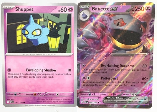 Banette ex 088/198 Holo - Scarlet & Violet - Pokemon Evolution 2 Card Set