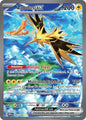 Pokemon - Zapdos ex 202/165 - Mew 151 Scarlet and Violet - Ultra Rare Illustration Card + That Chunky Yellow Mouse Protective Pouch