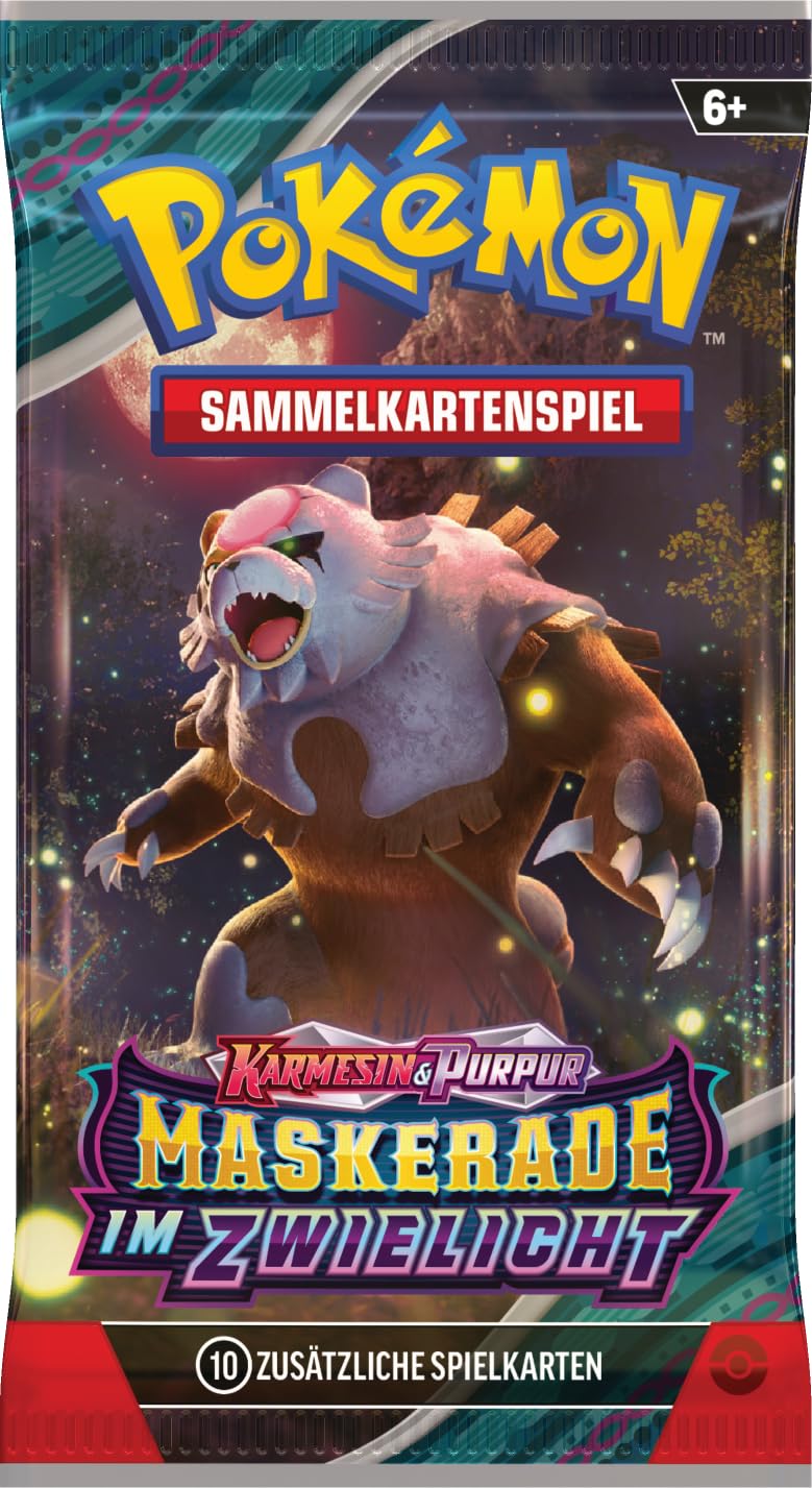 Pokémon - Trading Card Game: Crimson & Purple Booster Bundle - Twilight Masquerade (6 Booster Packs)