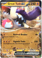 Pokemon - Great Tusk ex 123/198 - Scarlet & Violet - Double Rare - Holo Full Art