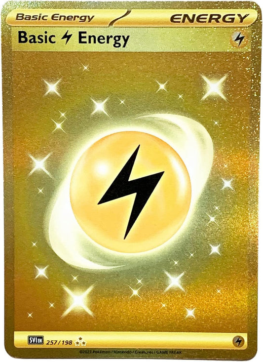 Pokemon - Lightning Energy 257/198 - Scarlet & Violet - Gold Secret Rare