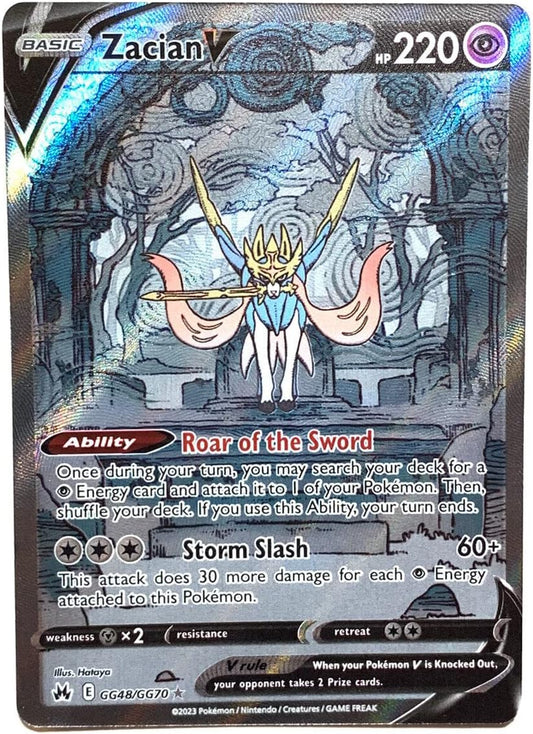 Pokémon - Zacian V GG48/GG70 - Crown Zenith - Galarian Gallery - Ultra Rare Alternate Art - Collectible Card - 1 Piece