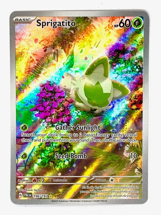 Pokemon - Sprigatito 196/193 - Paldea Evolved - Illustration Rare - Alternate Art Card