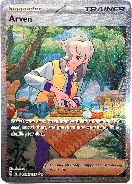 Pokemon - Arven 249/198 - Scarlet & Violet - Special Illustrator Rare - Holo Full Art