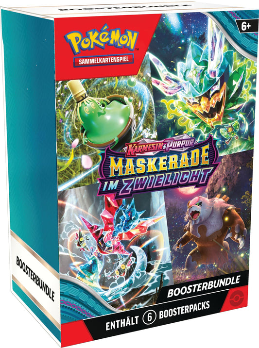 Pokémon - Trading Card Game: Crimson & Purple Booster Bundle - Twilight Masquerade (6 Booster Packs)