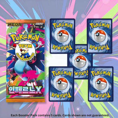 Phantasmal Flames Inferno X Korean 5 Booster Packs | TCYM Authenticated | Korean Pokemon Cards | Pokemon Phantasmal Flames Booster Packs | Pokémon Mega Series