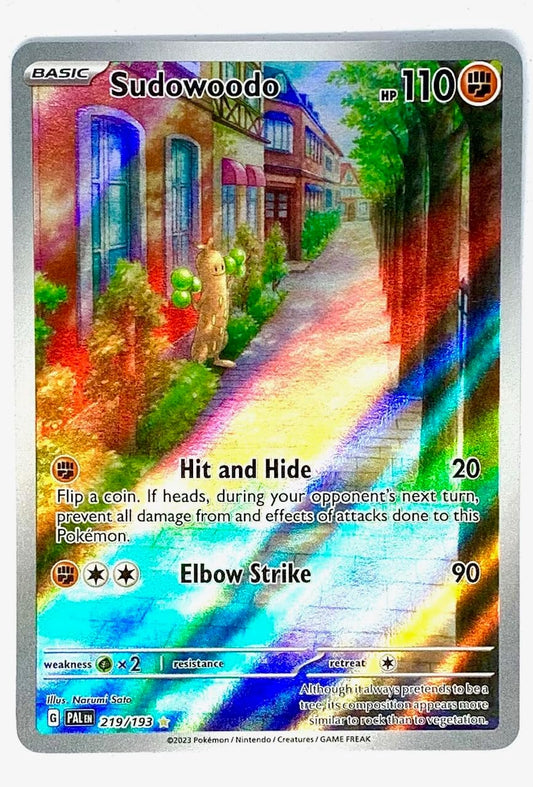 Pokemon - Sudowoodo 219/193 - Paldea Evolved - Illustration Rare - Alternate Art Card