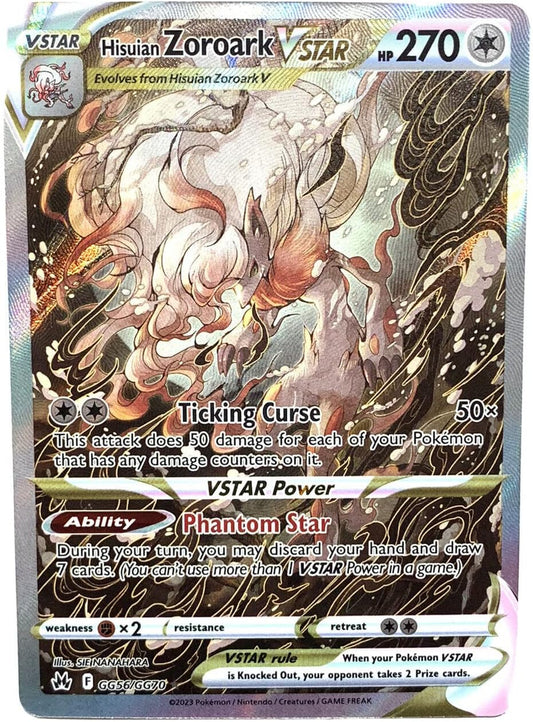 Pokemon - Hisuian Zoroark Vstar GG56/GG70 - Crown Zenith - Galarian Gallery - Ultra Rare Alternate Art