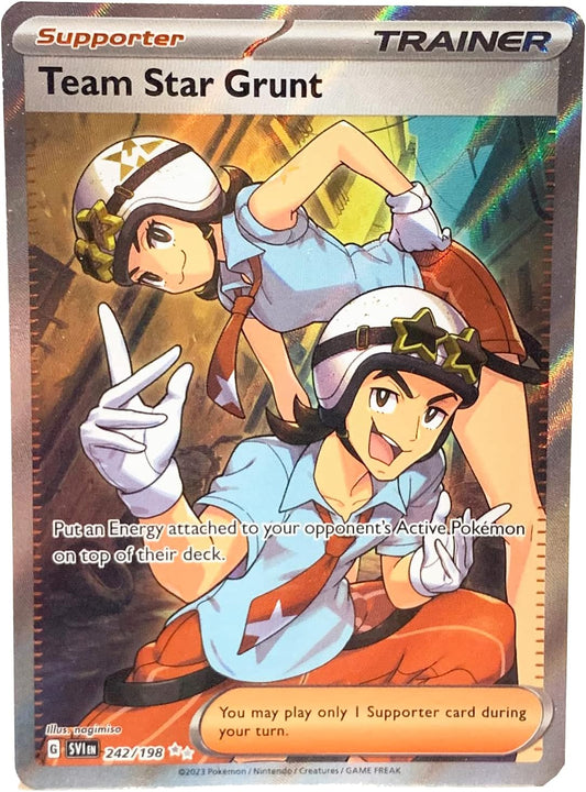Pokemon - Team Star Grunt 242/198 - Scarlet & Violet - Ultra Rare - Holo Full Art