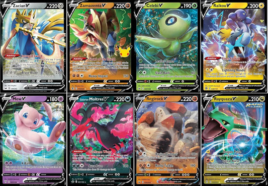 Pokemon 5 Special Card Lot - Legendary & Mythical Ultra Rare Pack