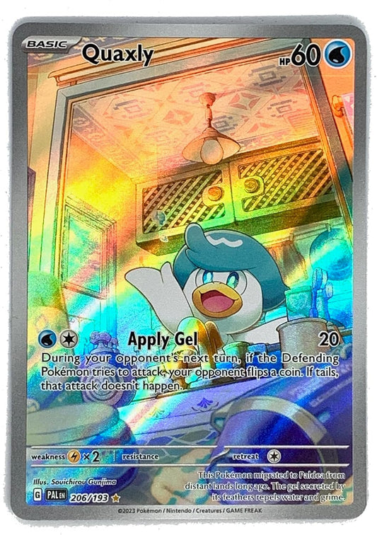 Pokemon - Quaxly 206/193 - Paldea Evolved - Illustration Rare - Alternate Art Card