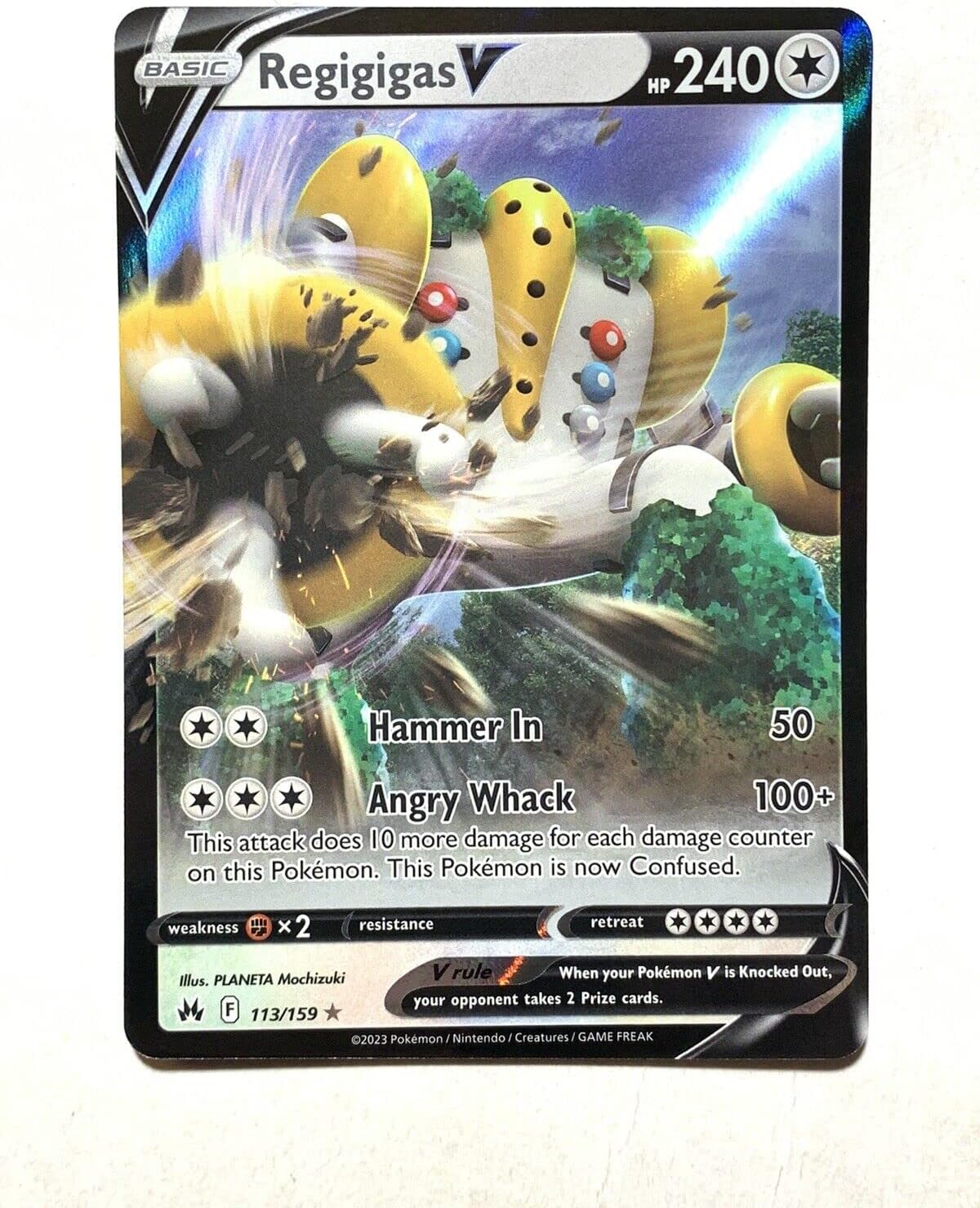 Pokemon - Regigigas V 113/159 - Crown Zenith - Ultra Rare Card